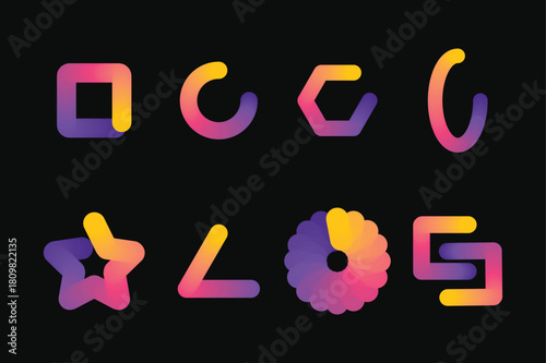 Swirl Spiral and Vortex Graphic Elements Set - Hypnotic, Dynamic Motion, and Abstract Art Vectors