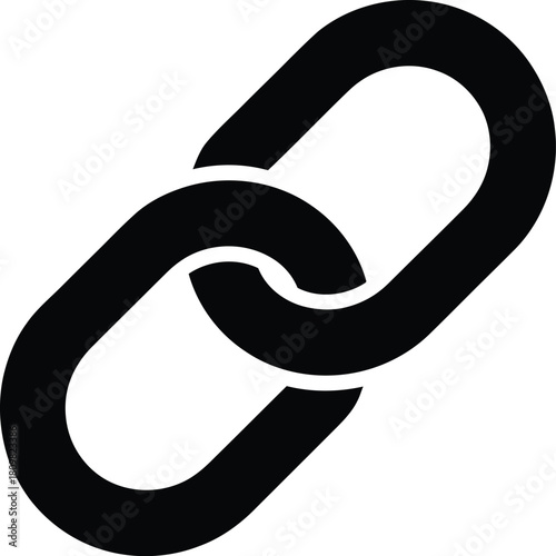 Chain link icon representing connection, hyperlink, unity, network