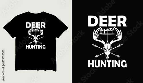 Deer hunting t-shirt design for t-shirt quotes or poster svg printable cut file