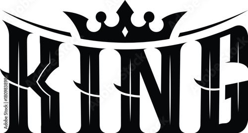 crown king typography
