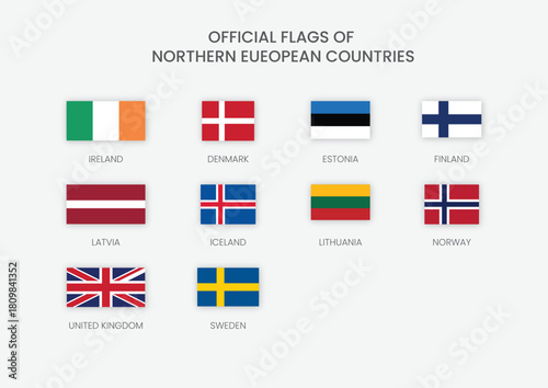 Free Download Northern European Countries Official Flags - GFXLoad