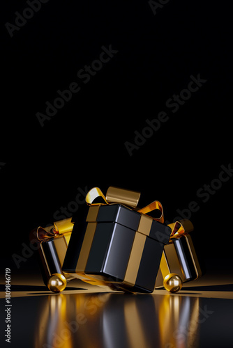 Dynamic Black Gold Gift Boxes Abundance Customer Engagement