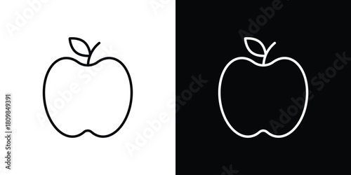 Apple icon. Modern simple vector collection