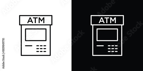 Atm icon. Modern simple vector collection