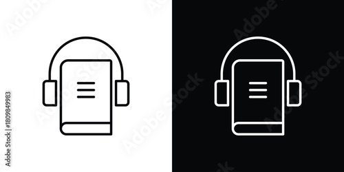 Audiobook icon. Modern simple vector collection