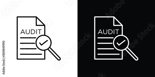 Audit report icon. Modern simple vector collection