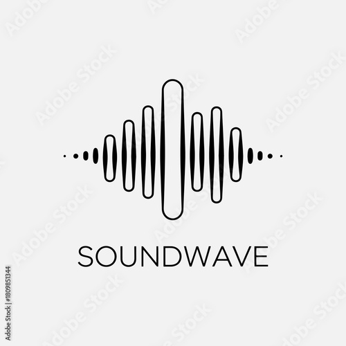 Clean Audio Waveform Logo Template