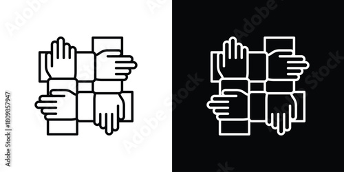 Collaboration icon. Modern simple vector collection