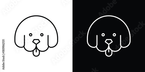 Dog icon. Modern simple vector collection