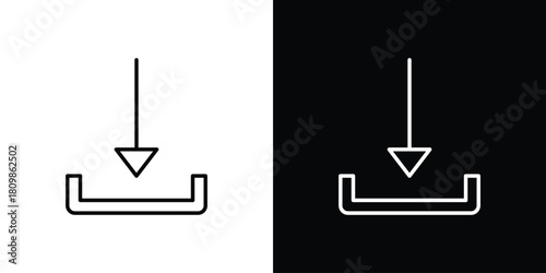 Download icon. Modern simple vector collection