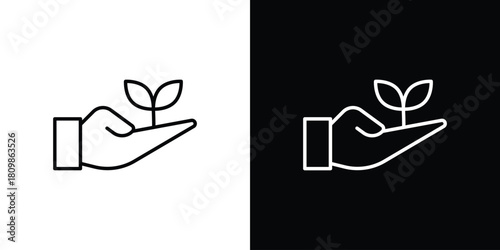 Eco-friendly icon. Modern simple vector collection