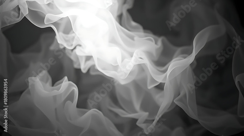 Abstract smoke pattern with soft, flowing lines and subtle gradients, creating a sense of depth and movement, perfect for adding a touch of elegance and mystery to designs