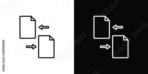 File transfer icon. Modern simple vector collection