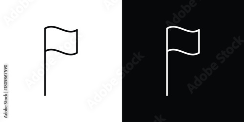 Flag icon. Modern simple vector collection