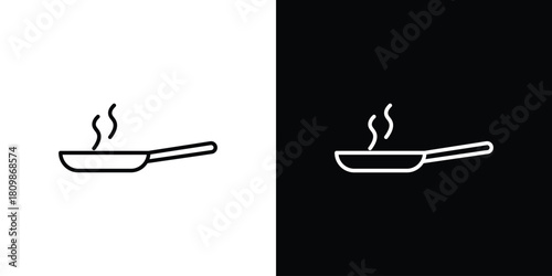 Frying pan icon. Modern simple vector collection