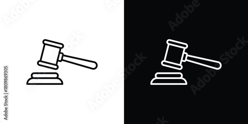 Gavel icon. Modern simple vector collection