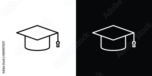 Graduation cap icon. Modern simple vector collection