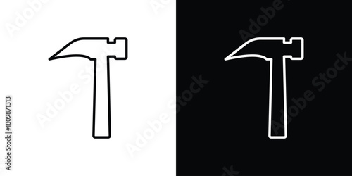 Hammer icon. Modern simple vector collection