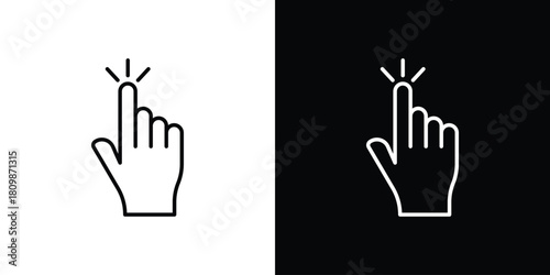 Hand click icon. Modern simple vector collection