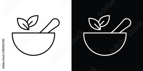 Herbal medicine icon. Modern simple vector collection