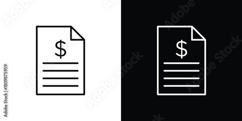 Invoice icon. Modern simple vector collection
