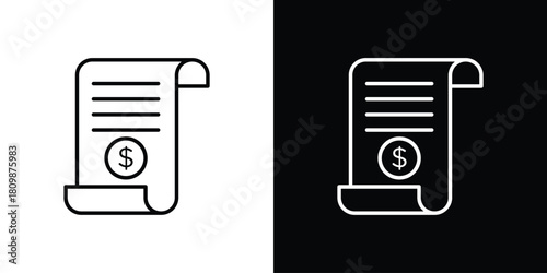 Invoice payment icon. Modern simple vector collection
