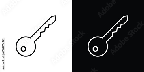 key icon. Modern simple vector collection