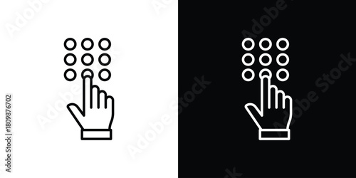 Keypad icon. Modern simple vector collection
