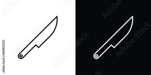 Kitchen knife icon. Modern simple vector collection