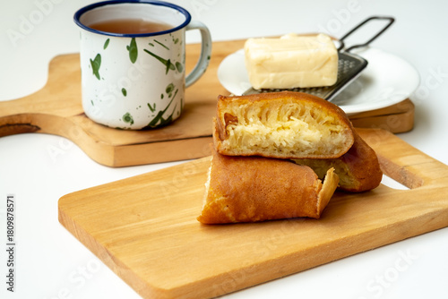 That looks like a delicious piece of Martabak Manis (also known as Terang Bulan or Apam Balik in some regions), a popular sweet Indonesian and Malaysian street food.
