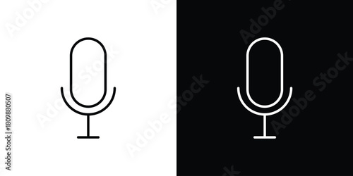 Microphone icon. Modern simple vector collection