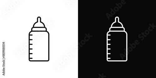 Milk bottle icon. Modern simple vector collection