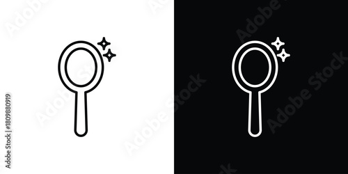 Mirror icon. Modern simple vector collection