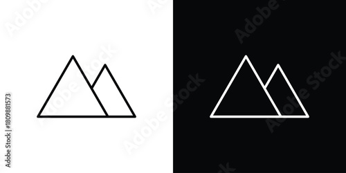 Mountain icon. Modern simple vector collection