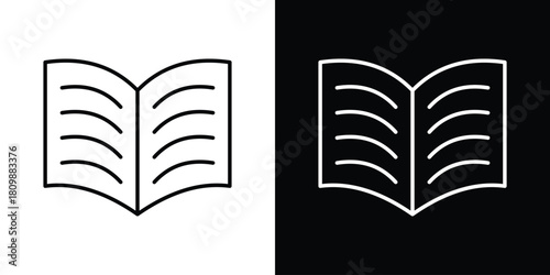 open book icon. Modern simple vector collection