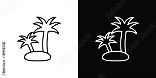 Palm tree icon. Modern simple vector collection