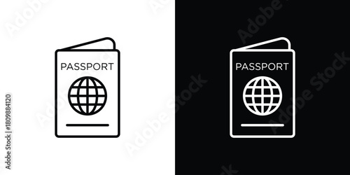 Passport icon. Modern simple vector collection