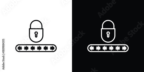 Password icon. Modern simple vector collection
