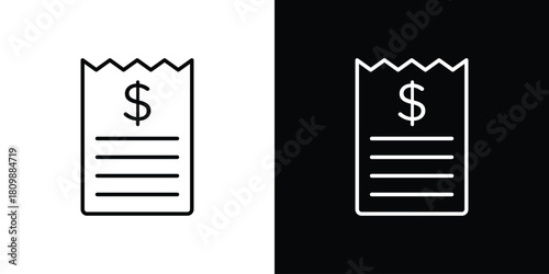 Payment receipt icon. Modern simple vector collection