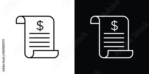 Receipt icon. Modern simple vector collection