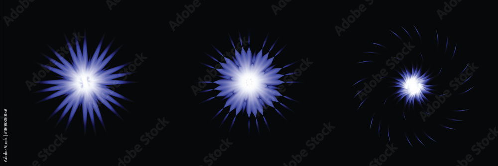 Fototapeta premium light burst glowing star sparkle effect