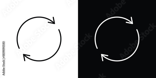 Repeat icon. Modern simple vector collection