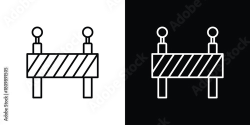 Roadblock icon. Modern simple vector collection