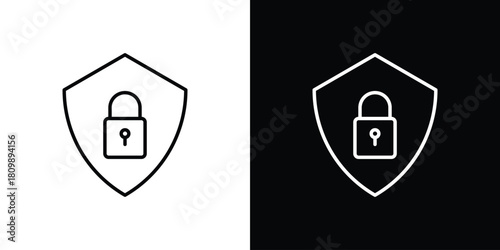 Security lock icon. Modern simple vector collection