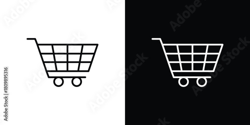 Shopping cart icon. Modern simple vector collection