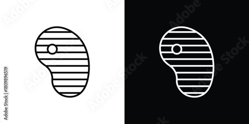 Steak icon. Modern simple vector collection