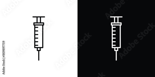 Syringe injection icon. Modern simple vector collection