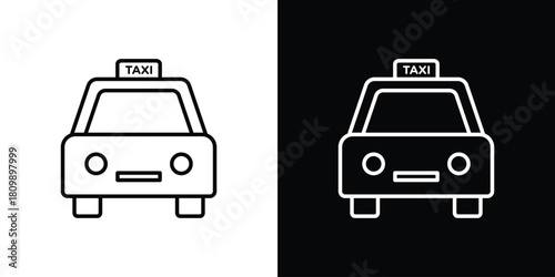 Taxi icon. Modern simple vector collection