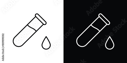 Test tube icon. Modern simple vector collection