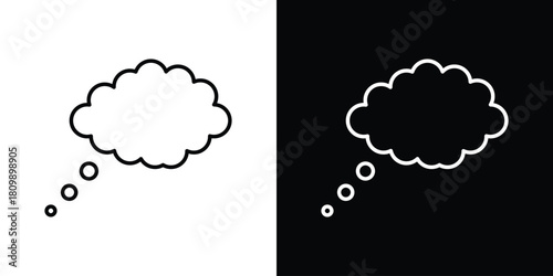 Think bubble icon. Modern simple vector collection